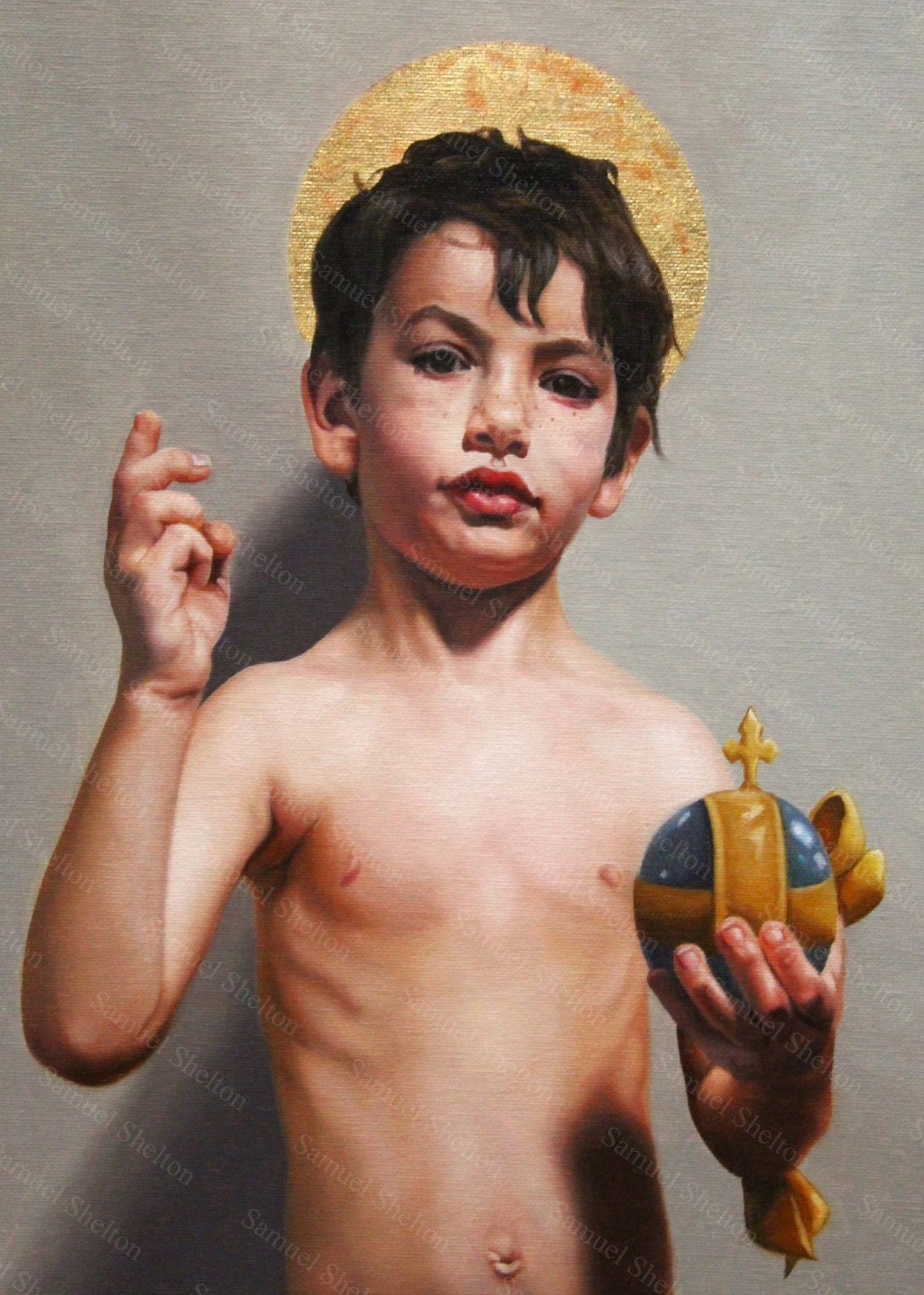 Jesus King Of The World Magnet