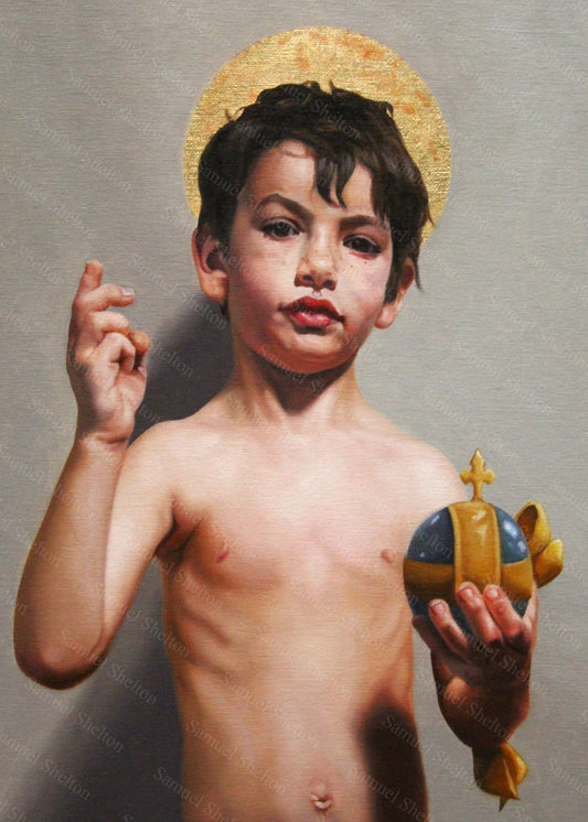 Jesus King Of The World Magnet